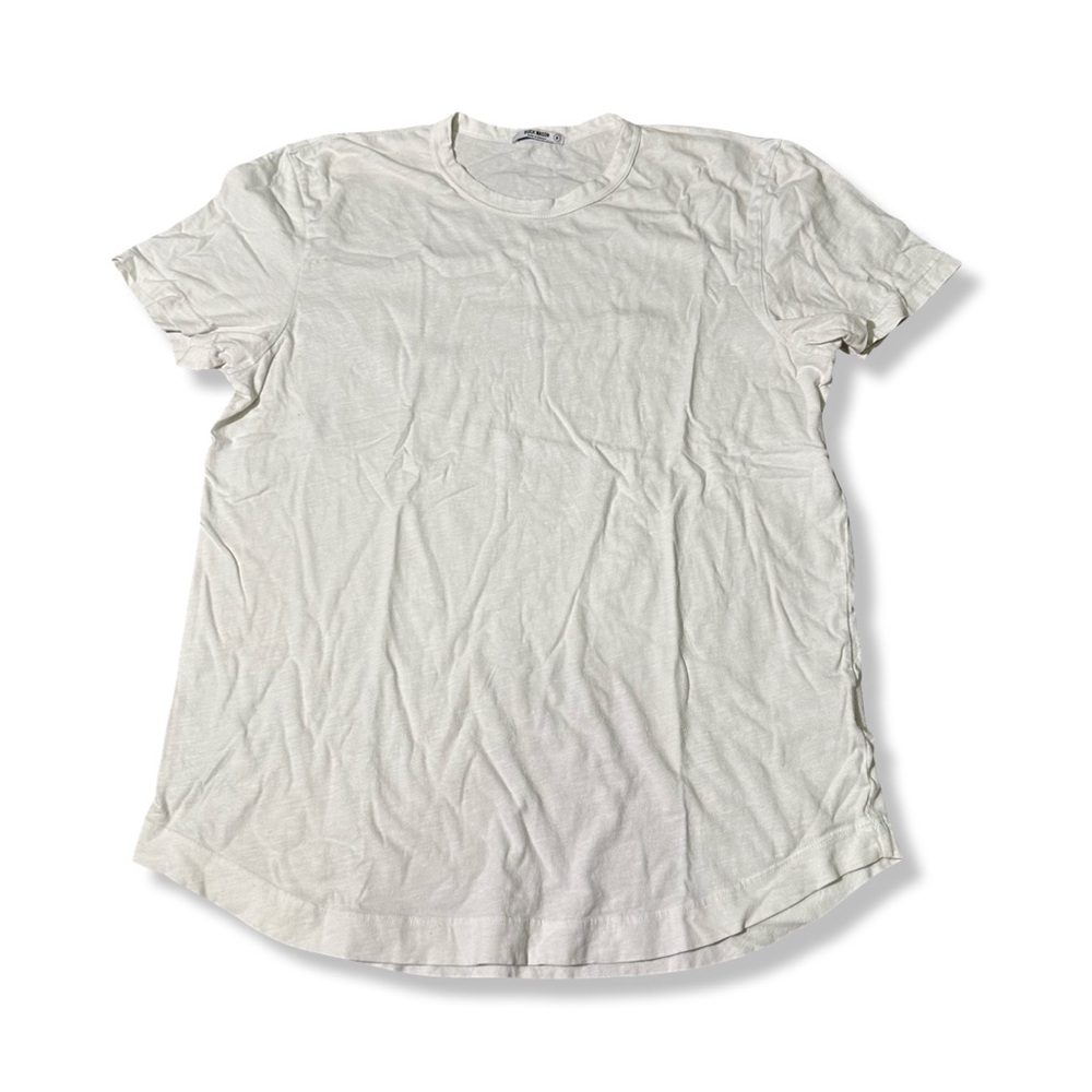 Buck Mason T Shirt Mens Medium White Crew Neck Wash & Wear Made In USA